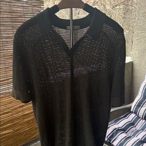 Onia green Mesh polo style shirt medium